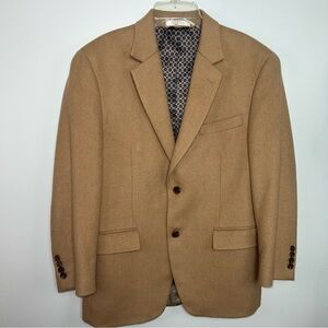 Michael Kors Camel Hair Sport Coat Blazer Tan 36S Luxury Wool Jacket